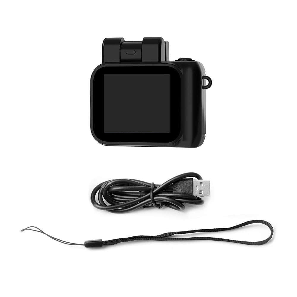 Y4000 Kids Monoreflexes Style Mini Camera With Flash Lamp And Battery Dock Portable Video Recorder 1080P With LCD Screen Y3000: black / Bundle1