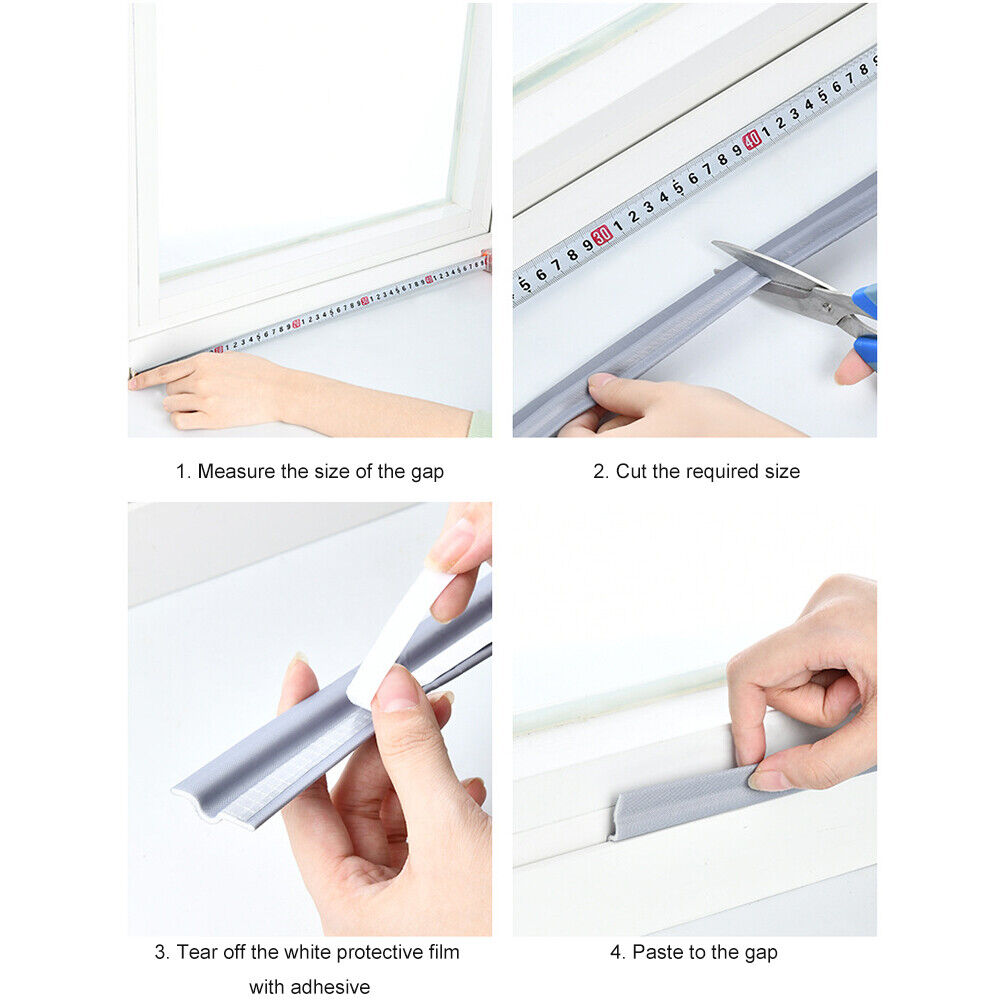 Tætningsliste vinduesisoleringstape til døre og vinduer kantbeskyttelse lydisolerende materiale vindstøjsblokerende tætningsliste