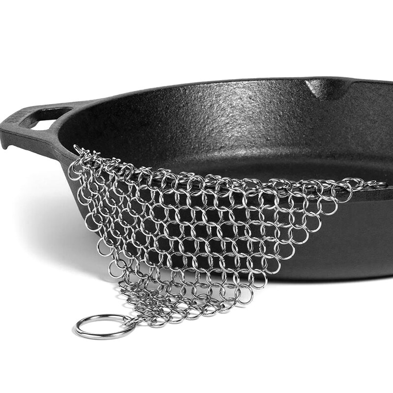 'hi beste' rustfritt stål netting gryte panneskrubber takke skrapebørste til kjøkkenpanner 889