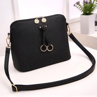 Lily queen zomer tas met kwastjes, dames crossbody schoudertassen, kleine schelpentassen, bolsas: Zwart