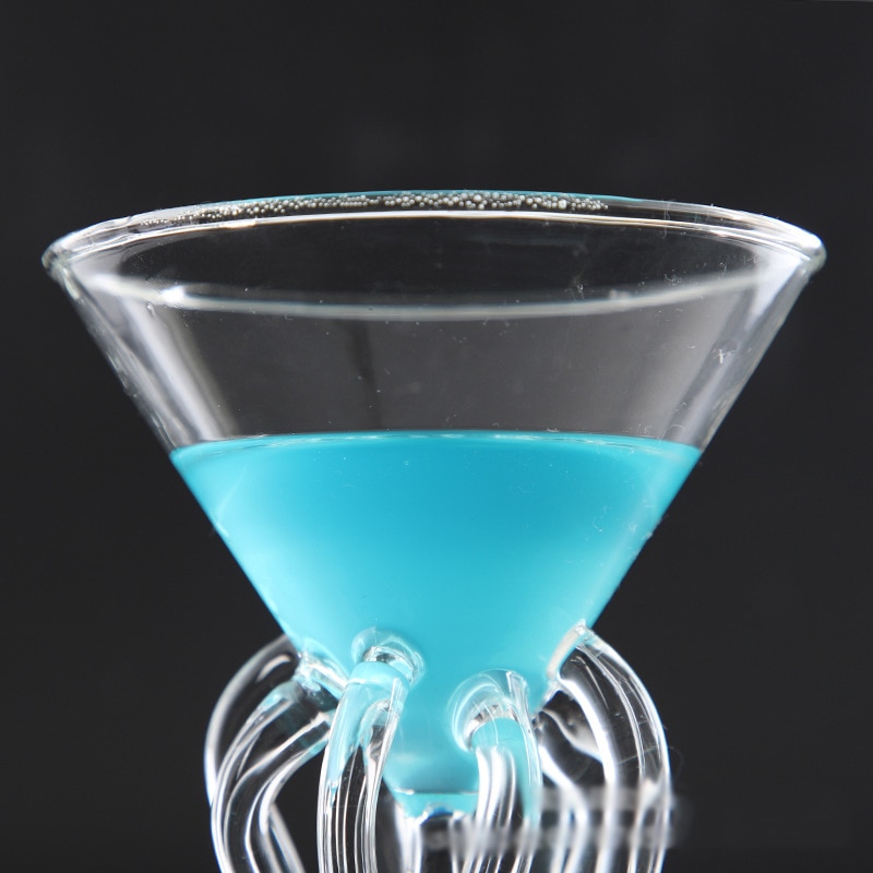 100ml bläckfisk cocktail glas transparent manet glas kopp juice glas bägare koniskt vin champagne glas