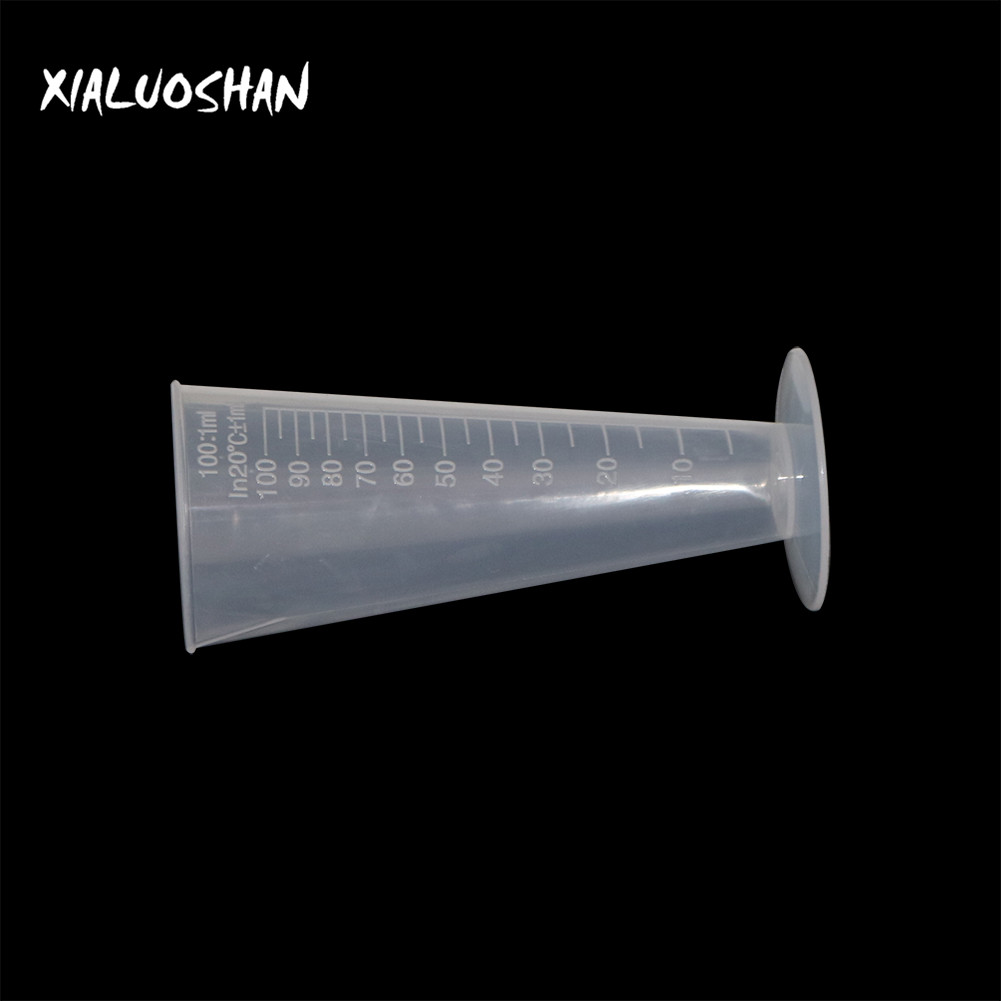 100ml Conical Measuring Cup Plastic Transparent Graduated Cylinders Laboratory Kitchen Measure Tool School Lab Accessories 1Pc