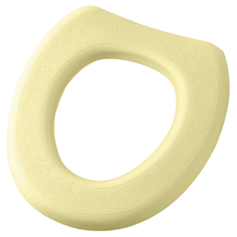 Washable Toilet Seat Cover Waterproof Sticker Foam Toilet Lid Cover Portable Silicone Toilet Cup Covers Bathroom Accessories: Burgundy