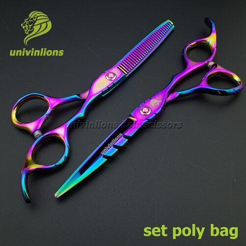 6 Haar schneide scheren einstellen japanischen haar schneiden schere barbor haar sissors rasiermesser friseur schere Pony geschnitten: einstellen poly Tasche