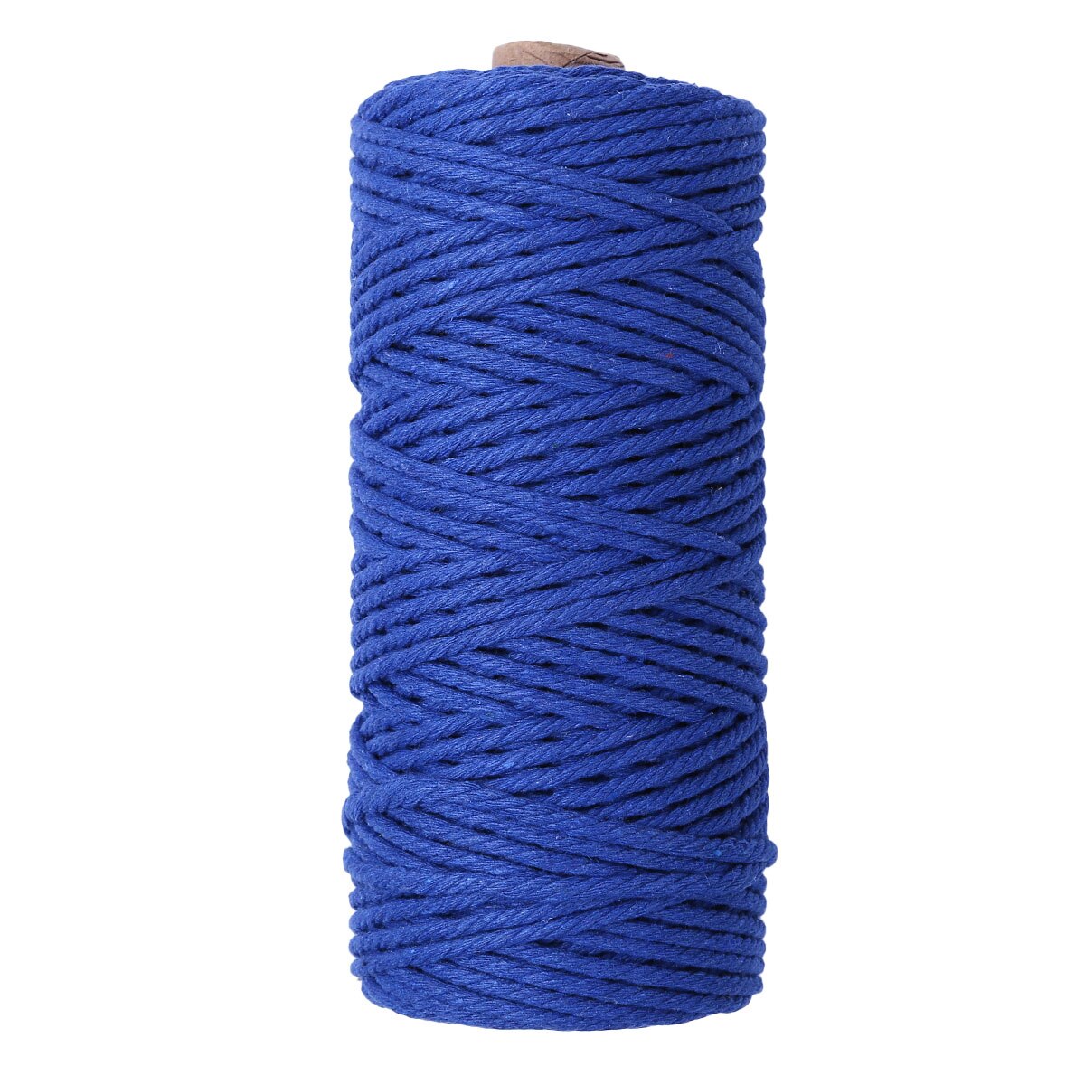 Natural 4 Strand Twisted Thread Macrame Cotton Cord DIY Knitting Sewing Spool Wall Hanging Rope Plant Hangers Drawstrings Crafts: Dark Blue