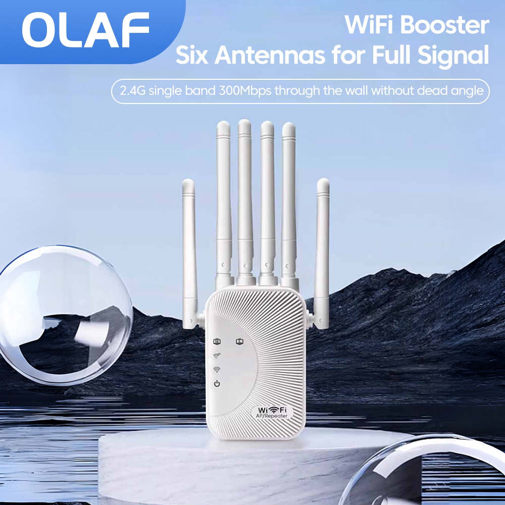 300 Mbps Wireless WiFi Repeater 2,4G Signal Router 6 Antenne Netzwerk Verstärker Repeater WiFi Signal Abdeckung Extender Reichweite WIFI Boo