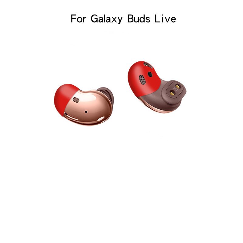 Silikonkuddar för samsung galaxy buds live hörselskyddsfodral läckagefritt ljud hörlurar halkfria örontips för galaxy buds live: Röd
