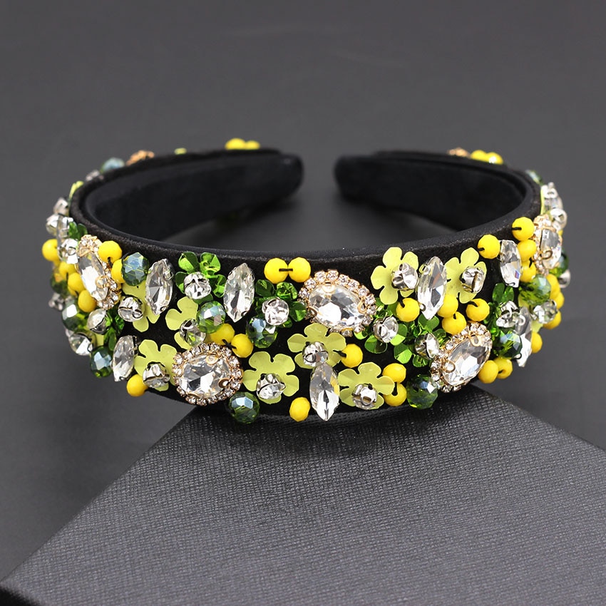 Exaggerated personality headband Baroque luxury heavy work exaggerated wild temperament headband 955