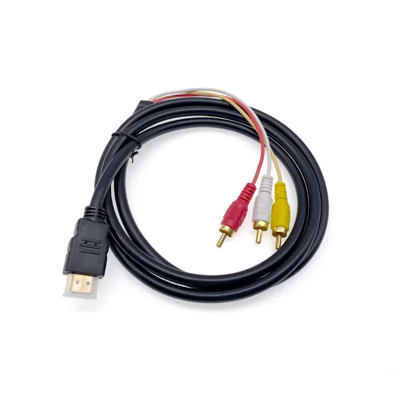 HDMI-kompatibel Zu 3RCA Kabel 1,5 M mit HDMI-kompatibel Stecker Zu AV Audio Video Draht für TV Nur für Player Zu TV