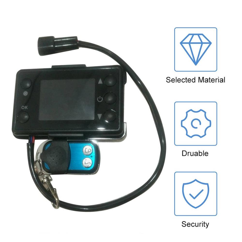 Interrupteur Moniteur LCD Pour Chauffage Air Diesel - 12/24V - Compatibilité Universelle