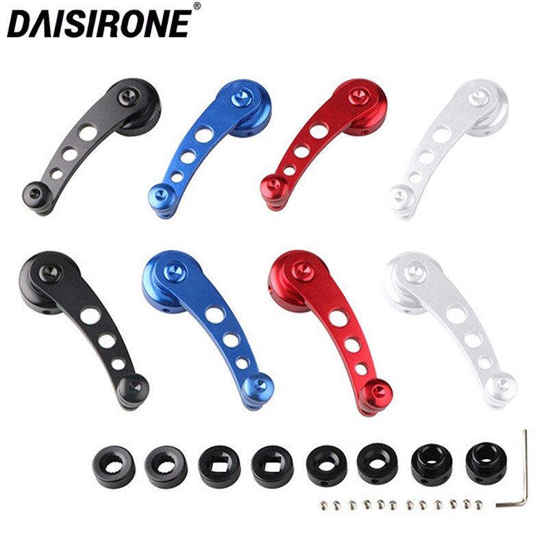 2PCS Universal Car Window Lever Winding Elevator Lift Handles Auto Interior Decoration Modification Direct Replacement Parts