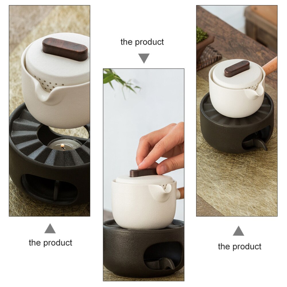 1 Set Keramische Theepot Warmer Met Kaars Houder Thee Warmer Heater Zonder Kaars