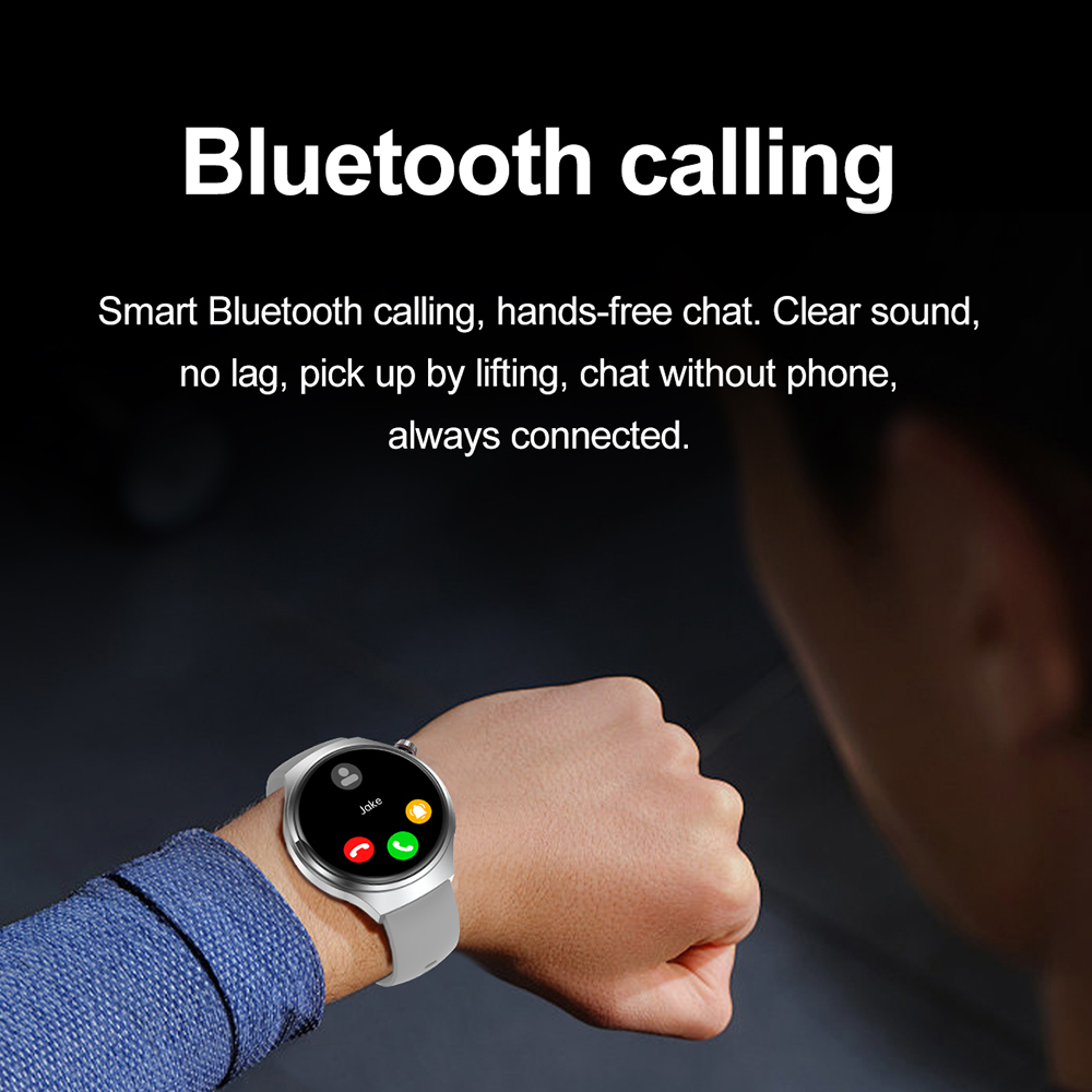 Relógio gt4 relógio inteligente homem mulher 360*360 tela hd freqüência cardíaca150 + modo esportivo bluetooth chamada pista de fitness à prova dwaterproof água smartwatch