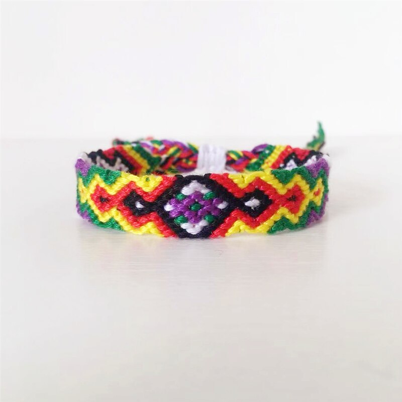 ABL027, Cotton Woven Friendship Bracelets Braided Trendy Surf Beach Boho Girl Women Pulseras Femme: 16