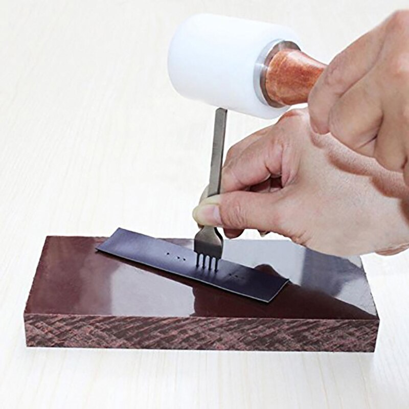 4Pcs Prong Leather Craft Tool Sets 1/2/4/6 Diy Leather Tools Handmade Sewing Hole Punches Stitching for Leather Belt Punch Tools