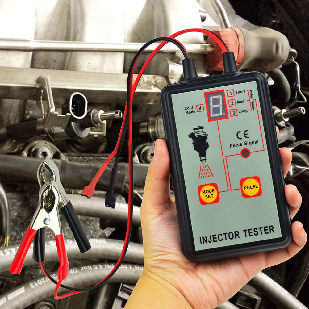 Em276 injektor tester brændstof injektor 4 pluse modes tester kraftfuldt brændstof system scan reparation værktøj biltilbehør