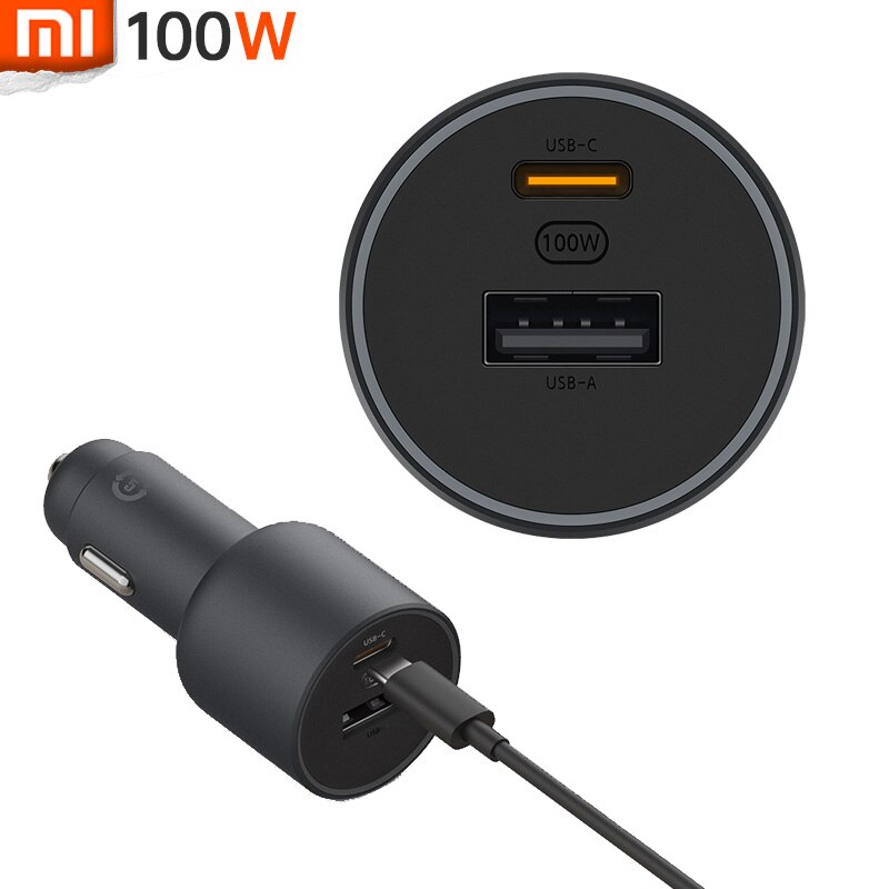 Novo xiaomi carregador de carro turbo qc 1a1c ver 100w max para mi 10 ultra portátil almofada celular pd saída inteligente múltipla seguro proteger: Default Title