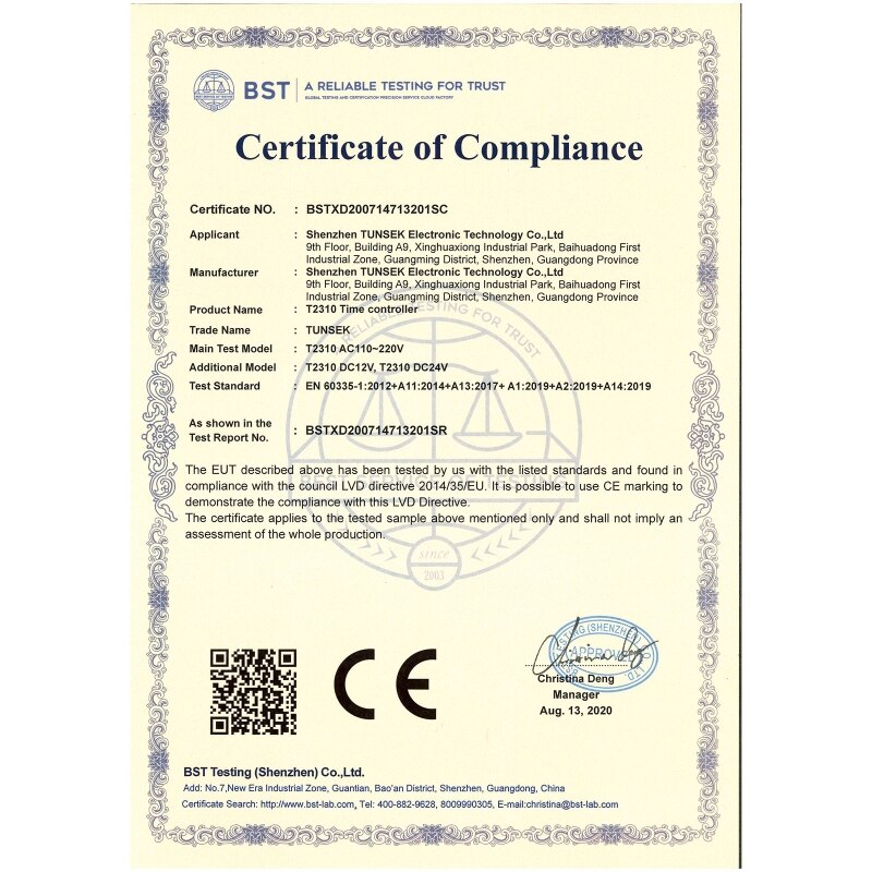 Normally Open Relay Time Controller 12V 24V 110V 220V Timer Delay Switch T2310