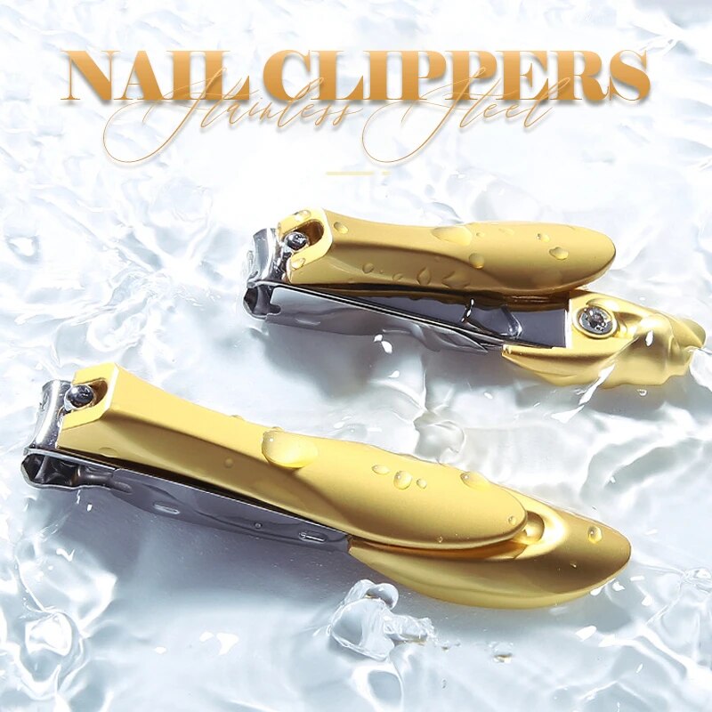 Roestvrij Staal Nagelknipper Nagelknipper Anti Splash Rvs Nail Cutters Voor Manicure Teennagel Vingernagel Trimmer