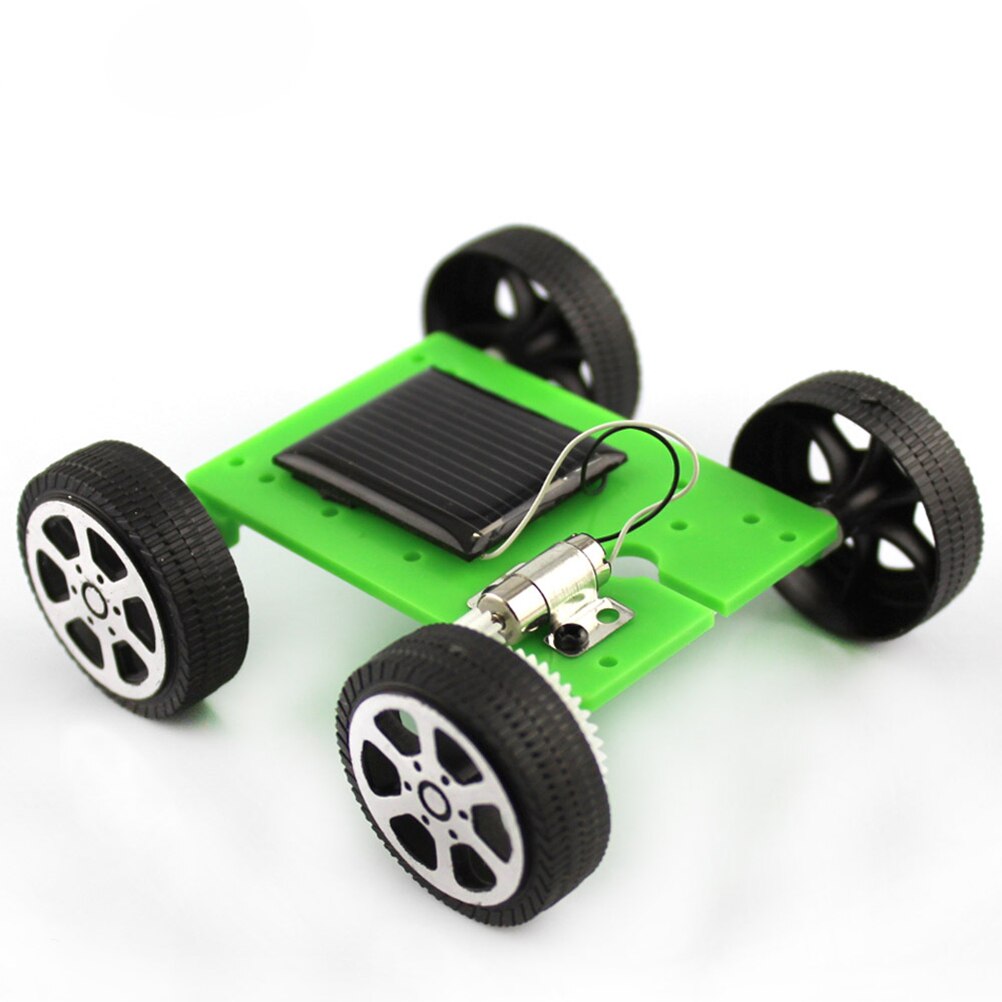 Mini Solar Powered Toy Children Educational Gadget Hobby Funny DIY Car Kit