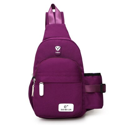 Crossbody Women Chest Pack Casual Korean Messenger Cross Body Bag Travel Shoulder Bags Women's Handbags Bolsos Mujer: Purple