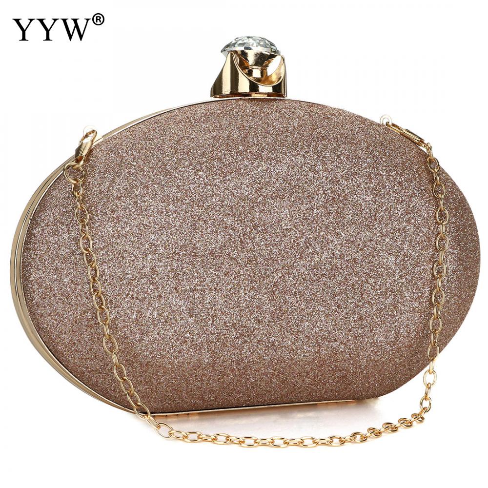 Mode Vrouwen Tas Over Schouder Gold 2 Keten Handtas En Crossbody Tassen Met Avond Wedding Party Night Clutch