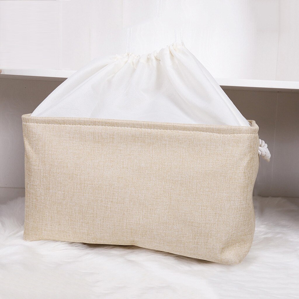 Multifunctional Storage Organizer Canvas Fabric Foldable Basket Laundry Storage Baskets with Handles Easier for storage