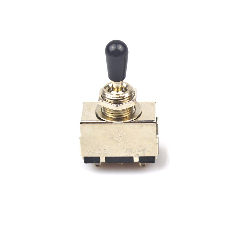 Metal with Plastic Switch Cap 3 Way Toggle Switch for LP SG Electric Guitar 3 Way Control Electric Guitarra Switch: Chrome