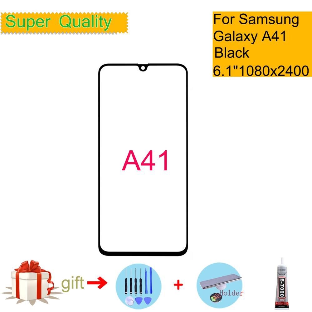 Udskiftning til samsung galaxy  a41 touch screen frontglas panel lcd ydre display linse  a41 a415 sm-a415f/ dsn front glas