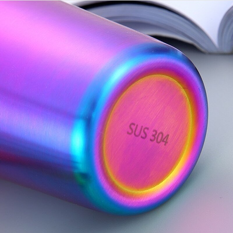 500ml metallinen muki 304 ruostumaton teräskuppi kannettava olkikannen eristys juoma-astia kahville maito olut matka leirintäkeittiö