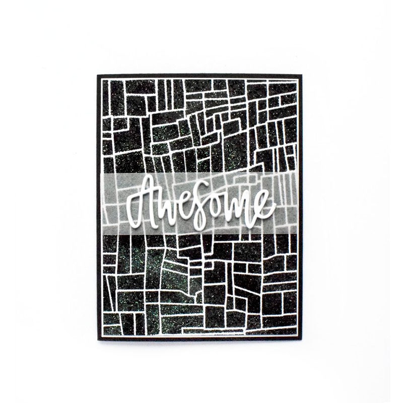 Irregular Blocks Plastic Stencil for DIY Scrapbooking Embossing Drawing Paper Cards Decorative Handmade Crafts Templates Sheet