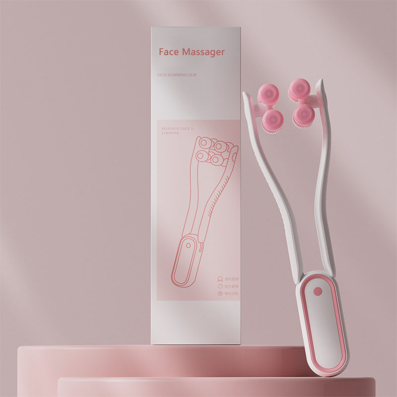 Rolle Gesichtsmassagegerät, tragbar, multifunktional, fördert sterben Gesichtsabsorption, entspannendes Hebe-Gesichtsmassagegerät, Schönheits-Hautpflege-Werkzeug: Rosa
