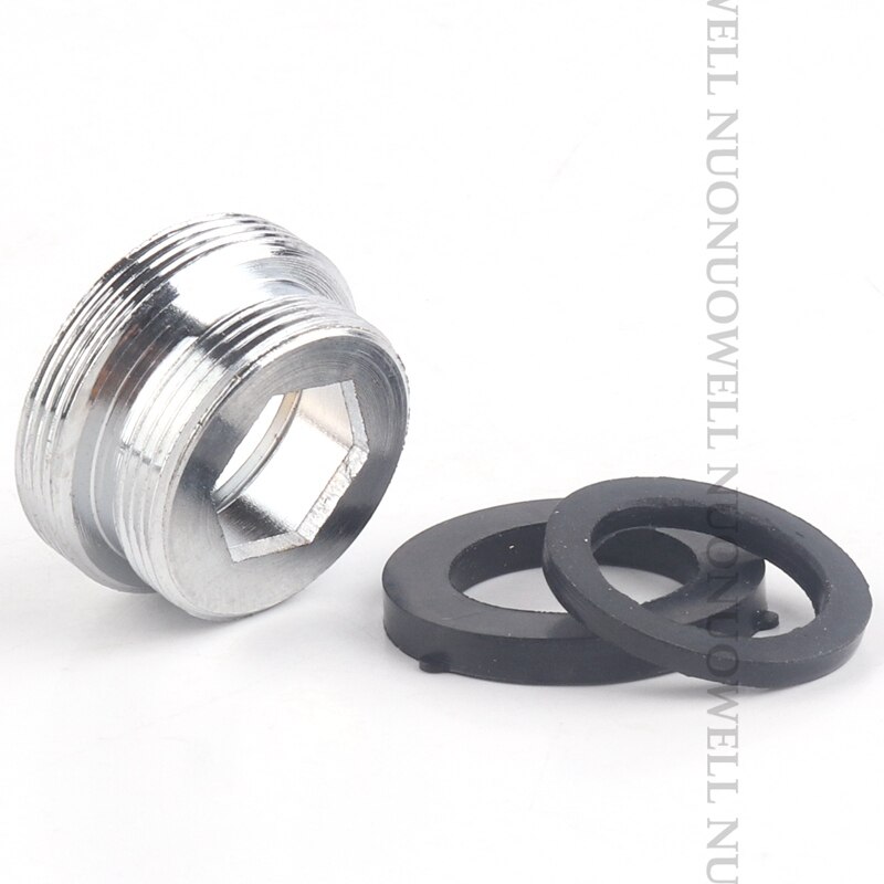 2pcs M22 Copper Kitchen Faucet Aerator Water Tap Adaptor Purifier Fittings Replacement Accessories Male Female Pipe Fittings