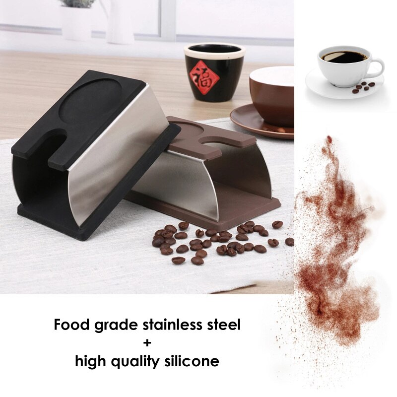 Espresso Koffie Temper Stand Rvs Aanstampen Stand Voor Koffie Machine En Koffie Sabotage Opslag Base Met Siliconen Mat