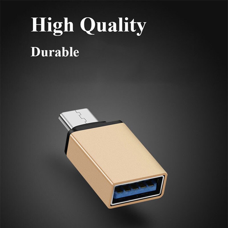 Adaptador de Cable USB tipo C OTG para Huawei, Xiaomi 5, 4C, Macbook Nexus 6p, convertidor de USB-C OTG para todos los teléfonos tipo C