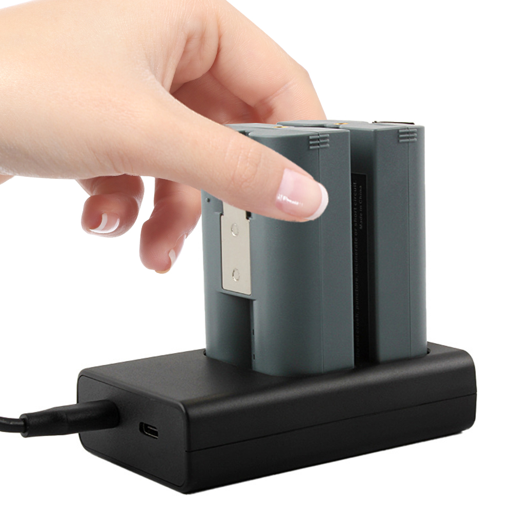 Batterijlader met dubbele poort Laadstation met dubbele poort Ringbatterijlader Dock voor Ring Stick Up Cam-batterij