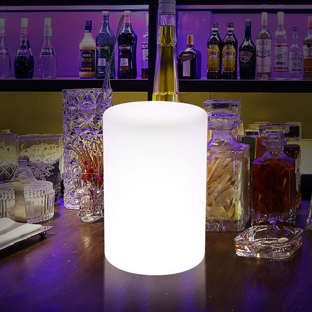 HobbyLane Waterdicht 16 Kleuren Change LED Cilinder Vorm Nachtlampje Home Office USB Opladen Slaapkamer Decoratie Nachtlampje