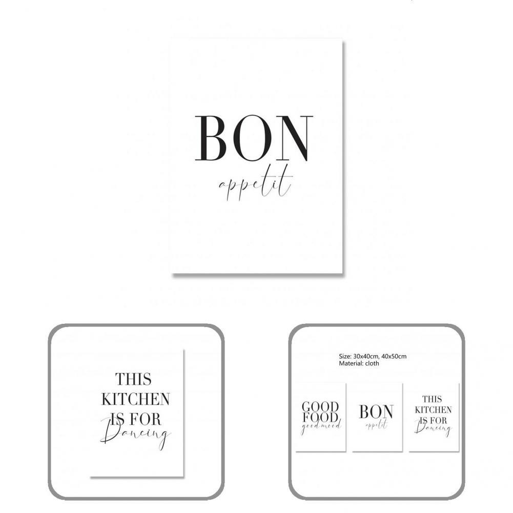 Frameless Picture Beautiful Black White Words Wall Art Poster Professionally Printed Decorative Wall Art Poster