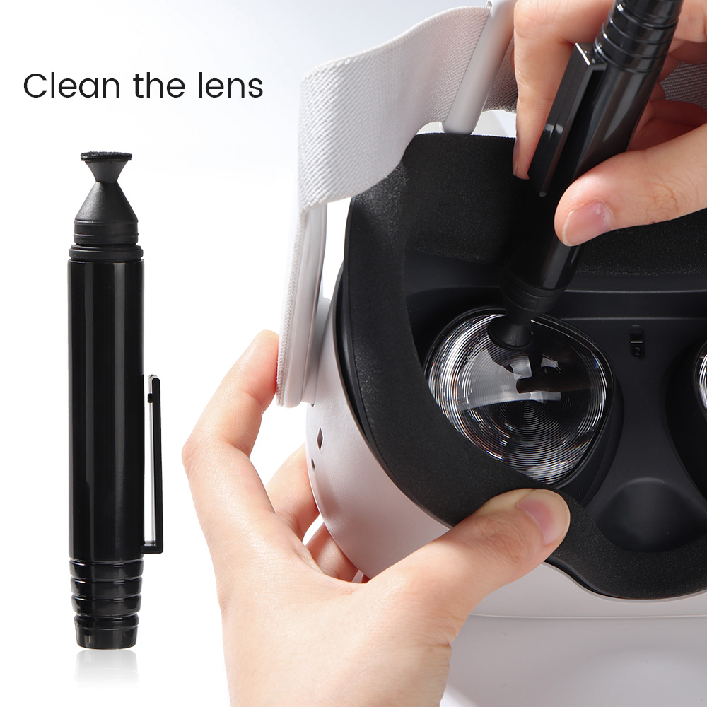 For VR Oculus Quest 2 VR Lens Cleaning Pen Camera Cleaning Pen Brush Reusable Portable Dust Cleaner Brush Kit VR Accessories