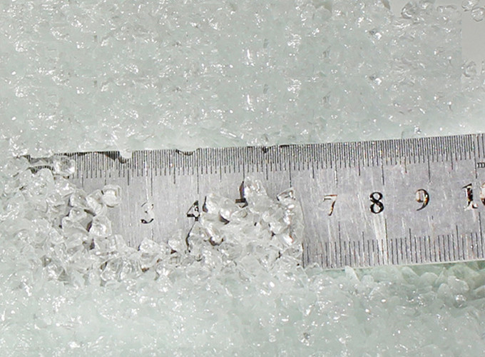 250g Colorful Glass Sand Mosaic Tile DIY Mosaic Craft Materials Handmade Mosaic Making Glass Tile Fillers of Fish Tank: 250g Transparent