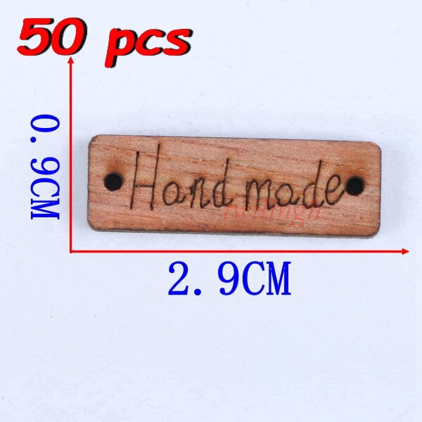 twilingh 50Pcs Natural Color Wooden Buttons Handmade Letter Love 2 Holes: shape 5 50pcs