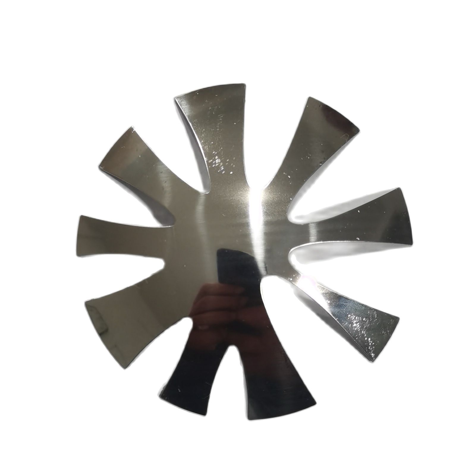 9 Shapes/pc French Style Nail Stainless Steel Plates Model Polishing Manicure DIY Tools Salon Crystal Nail Template C10: 10