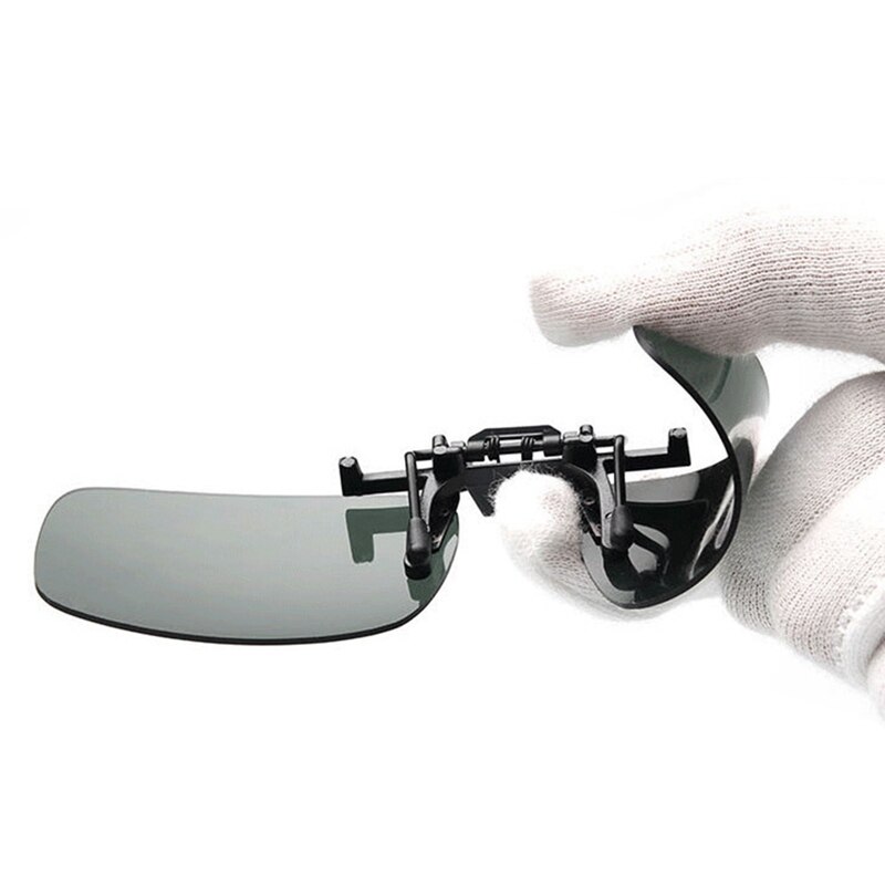 Bril Clip-On Gepolariseerde Dag Nachtzicht Flip-Up Lens Rijden Anti-Glare Uv Auto Motorfiets Zonnebril bril Accessoires