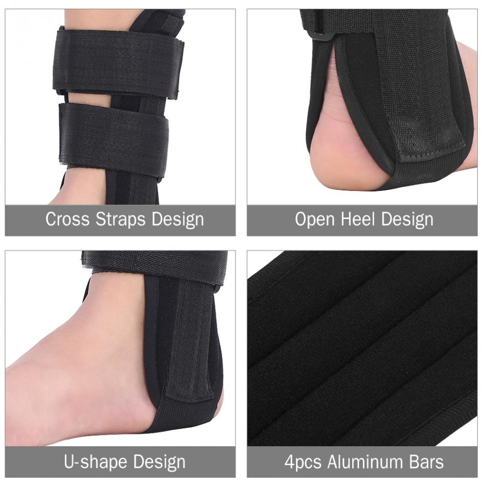 1PCS Ankle Support Brace Foot Stabilizer Orthosis Foot Splint Plantar Fasciitis Sprain Injury Guard Wrap Ankle Protector