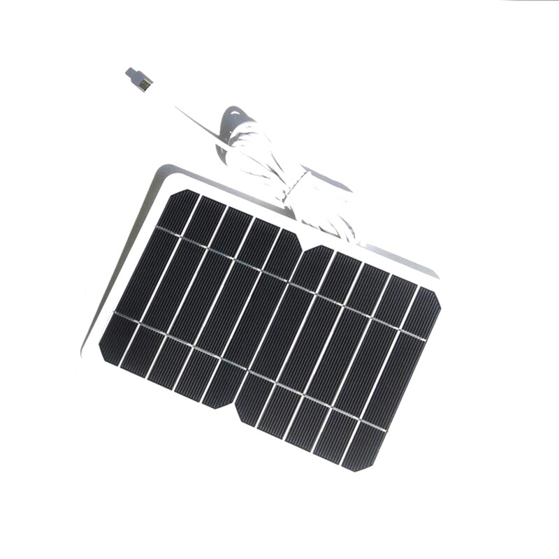 Portable Solar Charger 5W 5V Solar Panel USB Mini Port for Mobile Phone Charging Outdoor Cycling Climbing Hiking