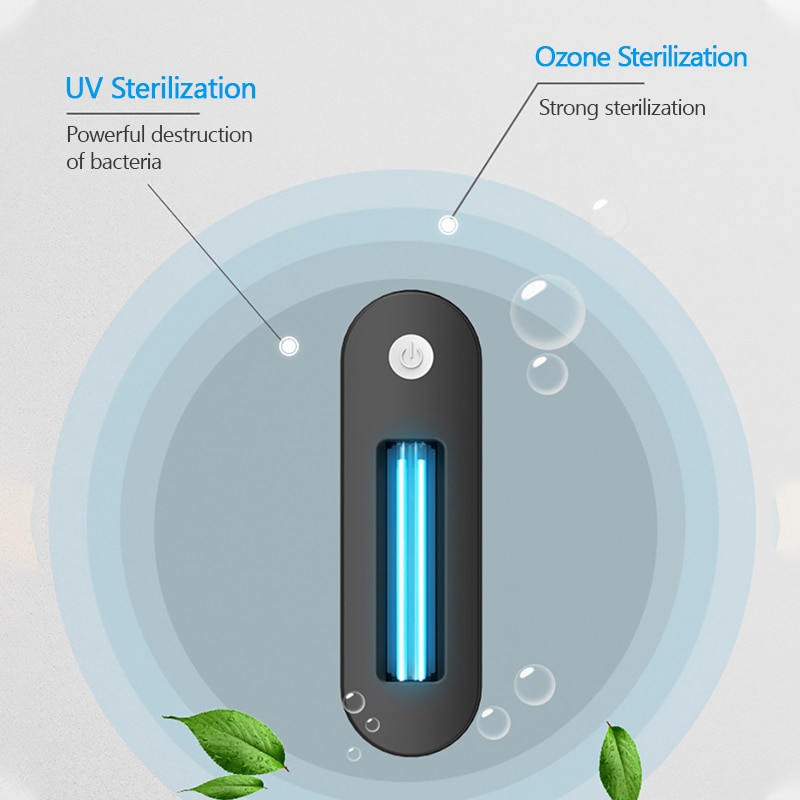UV Disinfection Lamp UVC Sterilizer USB Charging UV Disinfection Light For Home Toilet Garbage Can Shoe Cabinet Germicidal Lamp