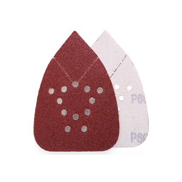 Sanding Sheets 60 80 120 150 220 Grit Sandpaper Assortment by - Hook and Loop Mouse Detail Palm Sander Paper, 12 Holes, Pack of