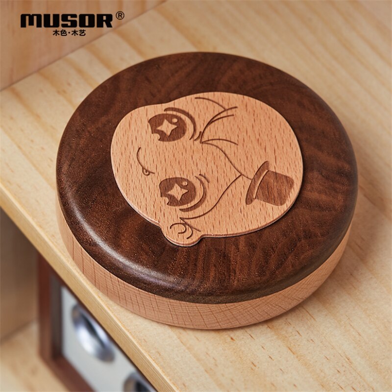 Wooden Baby Teeth Storage Box English Kids Milk Teeth Umbilical Lanugo Organizer Deciduous ToothKeepsakes Save