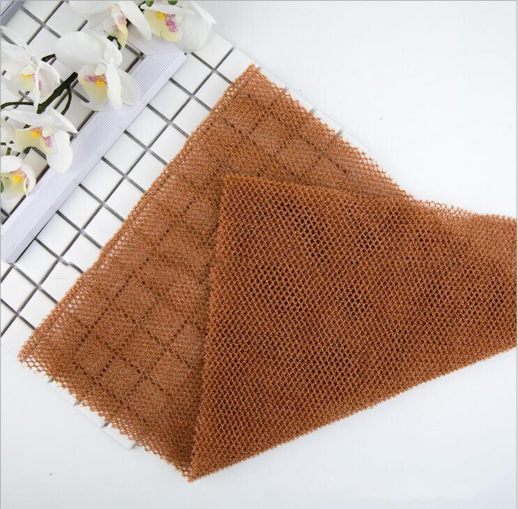 1Stck Afrikanischen Netz Schwamm, 30x80cm Afrikanische Peeling Körper Netto Schrubben Waschen Netz Waschlappen Lange bat Schwamm Netto Dusche: Kaffee