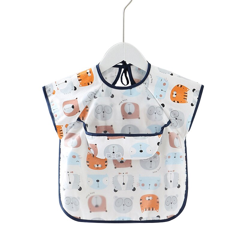 Baby Bibs Waterproof Short Sleeve Cartoon Feeding Accessories - Polyester Cotton Acrylic - Unisex Toddler Infant: 05
